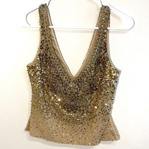 Perfect condition :: Reem Acra vintage beaded top